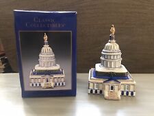 Vtg 1996 US Capitol Building Bill Clinton Presidential Inaugural Trinket Box picture