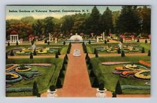 Canandaigua NY- New York, Italian Gardens At Veterans Hospital, Vintage Postcard picture