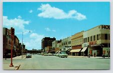c1950s~Abilene Texas TX~Rexall~Stores~Main Street~Downtown~Cars~VTG Postcard picture