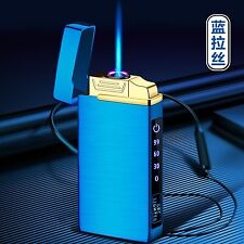 Metal Dual Plasma Arc Lighter Windproof USB Torch Gas Electric Butane Lighters picture