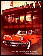 1954 Lincoln Deluxe Brochure Capri Cosmopolitan HUGE 54 Xlnt picture