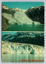 Glaciers Of Glacier Bay National Monument In Alaska Vintage Postcard picture