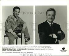 1993 Press Photo Actors Ben Savage, William Daniels in 