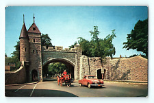 The St Louis Gate Quebec Canada Old Quebec Walled City Entrance Postcard E8 picture