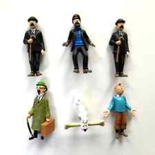 6pcs The Adventures of Tintin PVC Action Figures Tintin Snowy Dog Collectible picture
