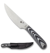 Spyderco Bow River FB46GP Fixed Blade Knife Plain Edge Blade Black-Gray G-10 picture
