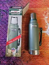 Stanley Thermos Built for Life Since 1913 Green 1.1qt With Cup Vintage with BOX picture