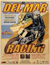 BSA Triumph Norton BMW Harley Del Mar TT Racing 2001 Motorcycle Poster F picture