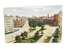 1911 Howes Corner ME Postmarked Post Card: Commonwealth Ave from Hotel Somerset picture