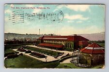 Pittsburg PA-Pennsylvania, The Zoo, Highland Park, Vintage c1911 Postcard picture