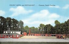 Colony Motel & Restaurant U.S. Highway 301 Florence South Carolina SC Postcard picture