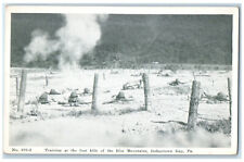 c1920's Training at the Foot Hills of Blue Mountains Indiantown Gap PA Postcard picture