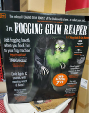 7ft LED Fogging Ghoul Grim Hunched Reaper Animatronic -  Sold Out Everywhere picture