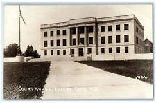 Valley City North Dakota ND RPPC Photo Postcard Court House 1927 Vintage picture