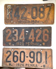 1924 1925 1926 PA License Ford Buick Chevy Essex Olds Dodge REO IH Chrysler Taxi picture