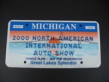 Historic Vintage 2000 North American International Auto Show Michigan License picture