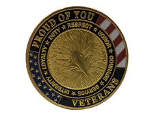 Proud of You Veterans Thank You for Your Service Challenge Coin picture