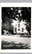LANSING IL TRINITY LUTHERAN CHURCH c1940 real photo postcard rppc illinois picture