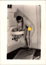 1920's Flapper Risqué Original Photo Woman at Sink Art  5x7  Antique picture