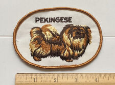 Pekingese Toy Dog Breed Souvenir Embroidered Patch Badge picture