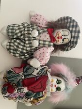Jester Clown Porcelain Doll Figurine Multi Color 4.75