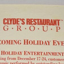 1990s Glyde's Restaurant Georgetown Tyson Corners Old Ebbitt Grill Washington DC picture