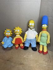 The Simpsons Lot Of 4 Dolls Homer Marge Lisa & Maggie 1990 picture