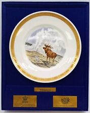 Vintage Royal Copenhagen National Parks Collector's Plate Yellowstone in Box  picture