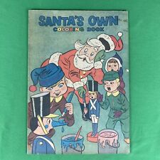 Santa’s Own Coloring Book Vintage 1950’s Christmas Gimbels Dept. Store Claus picture