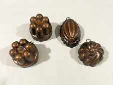 Group of 4 ANTIQUE MINIATURE COPPER MOLDS picture