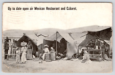 Postcard Up to date open air Mexican Restaurant and Cabaret Posted 1916 picture
