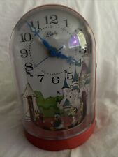 Vintage DISNEY BRADLEY Alarm Clock MUSIC BOX w/Moving Parade Mickey Donald Pluto picture