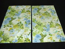 Pr Vtg Cannon Royal Family Pillowcases Renior Rose Pattern 50/50 percale picture