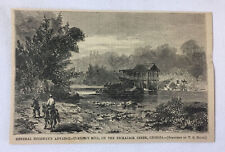 1864 magazine engraving ~ TURNER'S MILL, NICKAJACK CREEK, Georgia picture