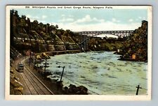 Niagara Falls NY-New York, Whirlpool Rapids, Great Gorge Route Vintage Postcard picture