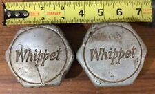 (2) Vintage 1920's Whippet Grease Hub Dust Covers - Screw-On Original Damage picture