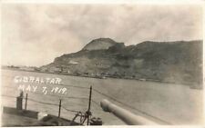 1919 RPPC Gibraltar View From Front Of Ship Real Photo P2 picture