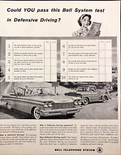 1960  Bell Telephone System Vintage Print Ad Auto Defensive Driving picture