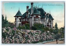 1907 California Residence In Wintertime Flowers Scene Salinas CA Posted Postcard picture