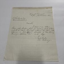 1861 Civil War Document  picture