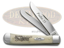 Case xx Knives Trapper Psalm 23 Natural Bone Bible Stainless Pocket Knife 08795 picture