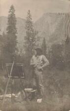 1907 RPPC Western Cowboy Painter Nielsen San Francisco Jakob Koch Photo Postcard picture