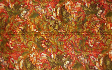 Kaufmann Vintage  Bold Vibrant Abstract Leaf Pattern Cotton Quilt Fabric 1/2 yd picture