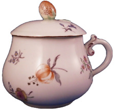Antique 18thC Hoechst Porcelain Pot de Creme Lidded Cup Porzellan Tasse Hochst picture