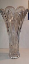 Lenox 14” Large Full Lead Crystal Vase fascinations Scalloped Stunning picture