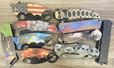Lot Of 5 Pocket Knives Brand New With Belt/Pocket Clip picture