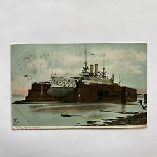 Naval Dry Dock Algiers Louisiana New Orleans Postcard Posted 1910 picture