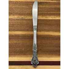 Normandy Japan Stainless Black Rose Floral Beaded DINNER KNIFE 9” picture