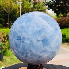 7.61LB Natural Beautiful Blue Crystal Sphere Quartz Crystal Ball Healing 1177 picture