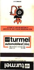 Quebec Canada Turmel Automobiles Inc., Vintage Matchbook Cover picture